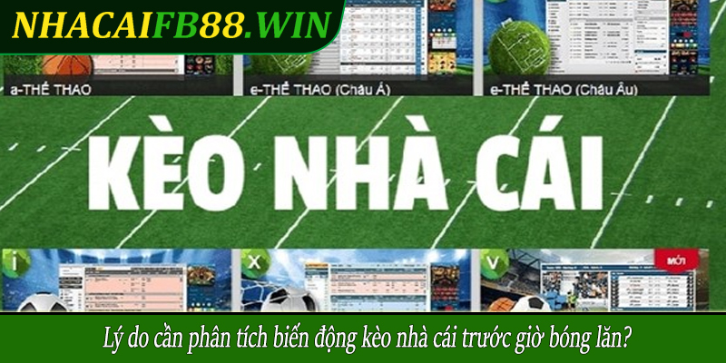 Lý do cần phân tích biến động kèo nhà cái trước giờ bóng lăn?