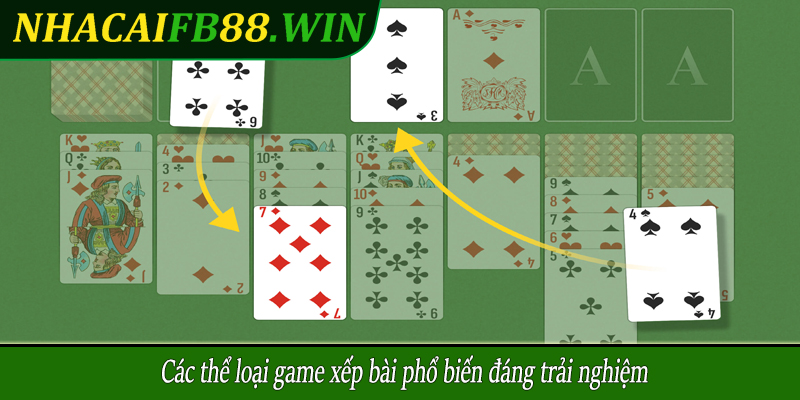 Các thể loại game xếp bài phổ biến đáng trải nghiệm