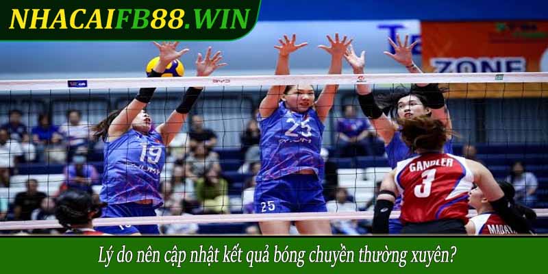 Lý do nên cập nhật kết quả bóng chuyền thường xuyên?